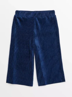 Navy Plisse Velvet Party Culottes 1-1.5 Years 5 Navy Plisse Velvet Party Culottes 1-1.5 Years -Hush Puppies Clothing Sale tuc143570887 Navy R Z001A