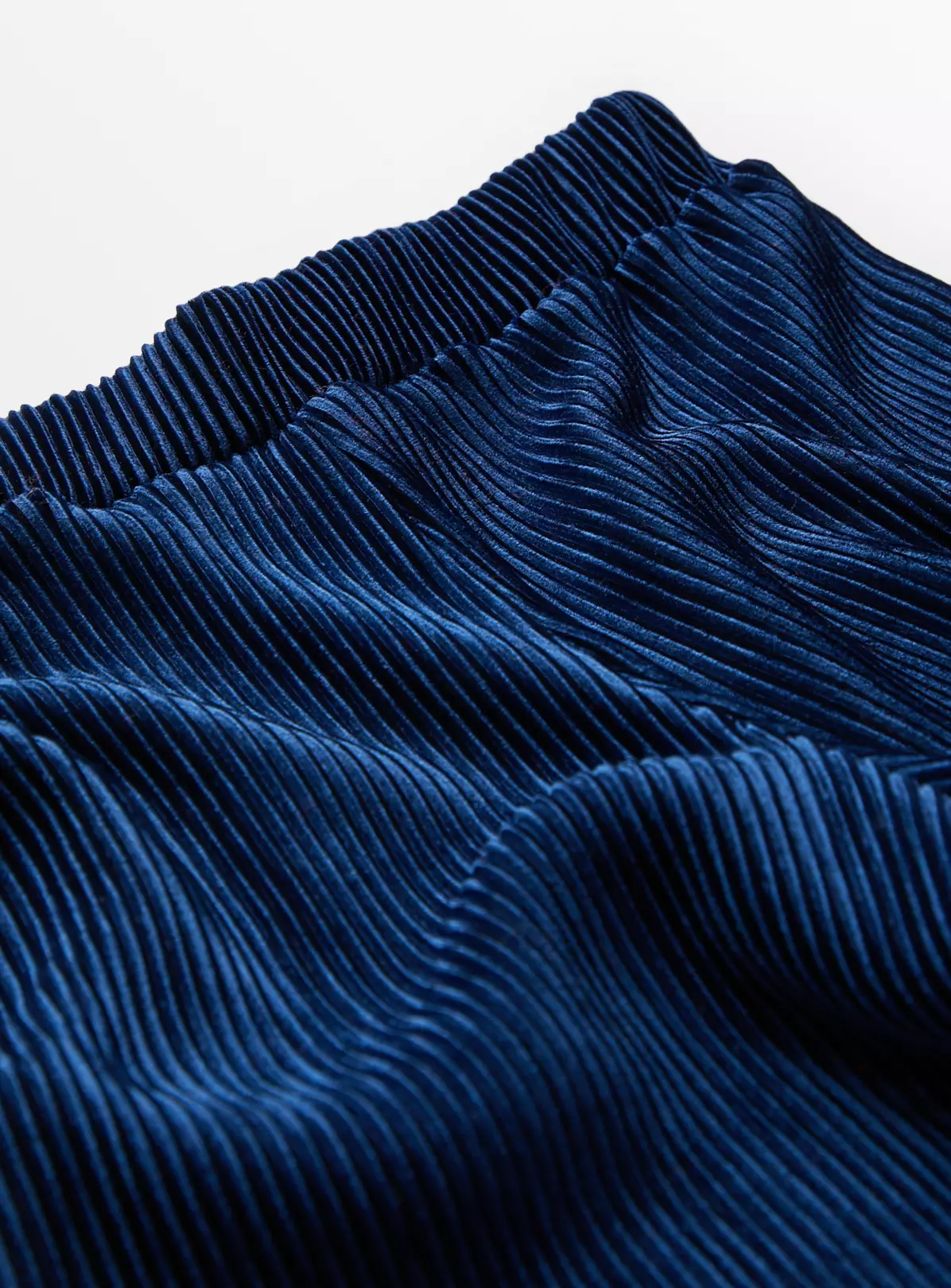 Navy Plisse Velvet Party Culottes 1-1.5 Years 3 Navy Plisse Velvet Party Culottes 1-1.5 Years