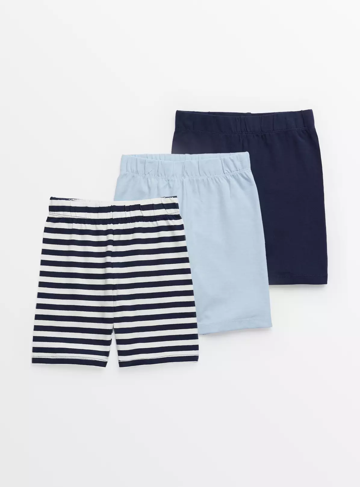 Blue Nautical Cycling Shorts 3 Pack7 Years 3 Blue Nautical Cycling Shorts 3 Pack7 Years