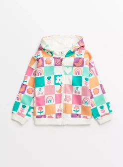 Bright Checkerboard Zip Hoodie 1-2 Years 5 Bright Checkerboard Zip Hoodie 1-2 Years -Hush Puppies Clothing Sale tuc143594977 Multi20Coloured R Z001A