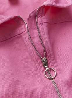 Pink Utility Denim Zip Playsuit13 Years