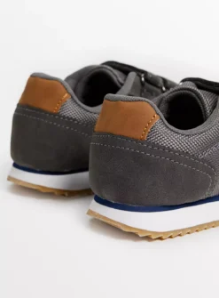 Grey Colour Block Twin Strap Trainers 12 Infant -Hush Puppies Clothing Sale tuc143621921 Grey R Z004A