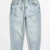 Washed Blue Ribbed Waist Denim Jeans 2-3 Years -Hush Puppies Clothing Sale tuc143627433 Denim R Z001A