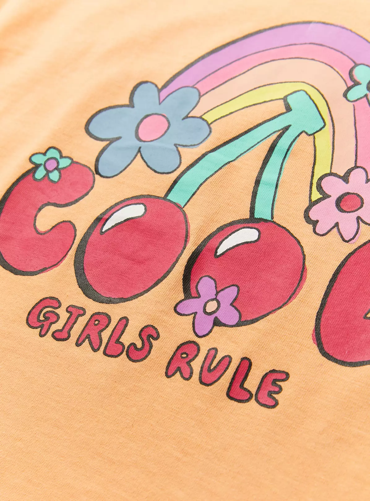 Orange Cool Girls Rule T-Shirt 1-2 Years 4 Orange Cool Girls Rule T-Shirt 1-2 Years - Image 2