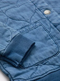 Denim Heart Quilted Bomber Jacket 1-2 Years