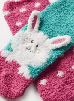 Bunny Spot Cosy Socks 2 Pack 12.5-3.5 -Hush Puppies Clothing Sale tuc143656613 Pink R Z002A