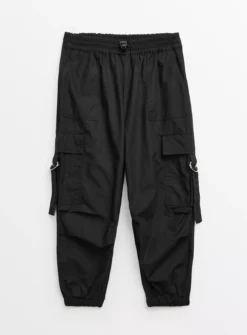 Black Parachute Trousers12 Years -Hush Puppies Clothing Sale tuc143683005 Black R Z001A 1