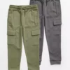 Khaki & Charcoal Cargo Joggers 2 Pack6 Years -Hush Puppies Clothing Sale tuc143687292 Multi20Coloured R Z001A 5