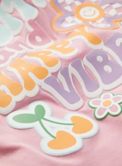 Pink Happy Vibes Pyjamas 5-6 Years