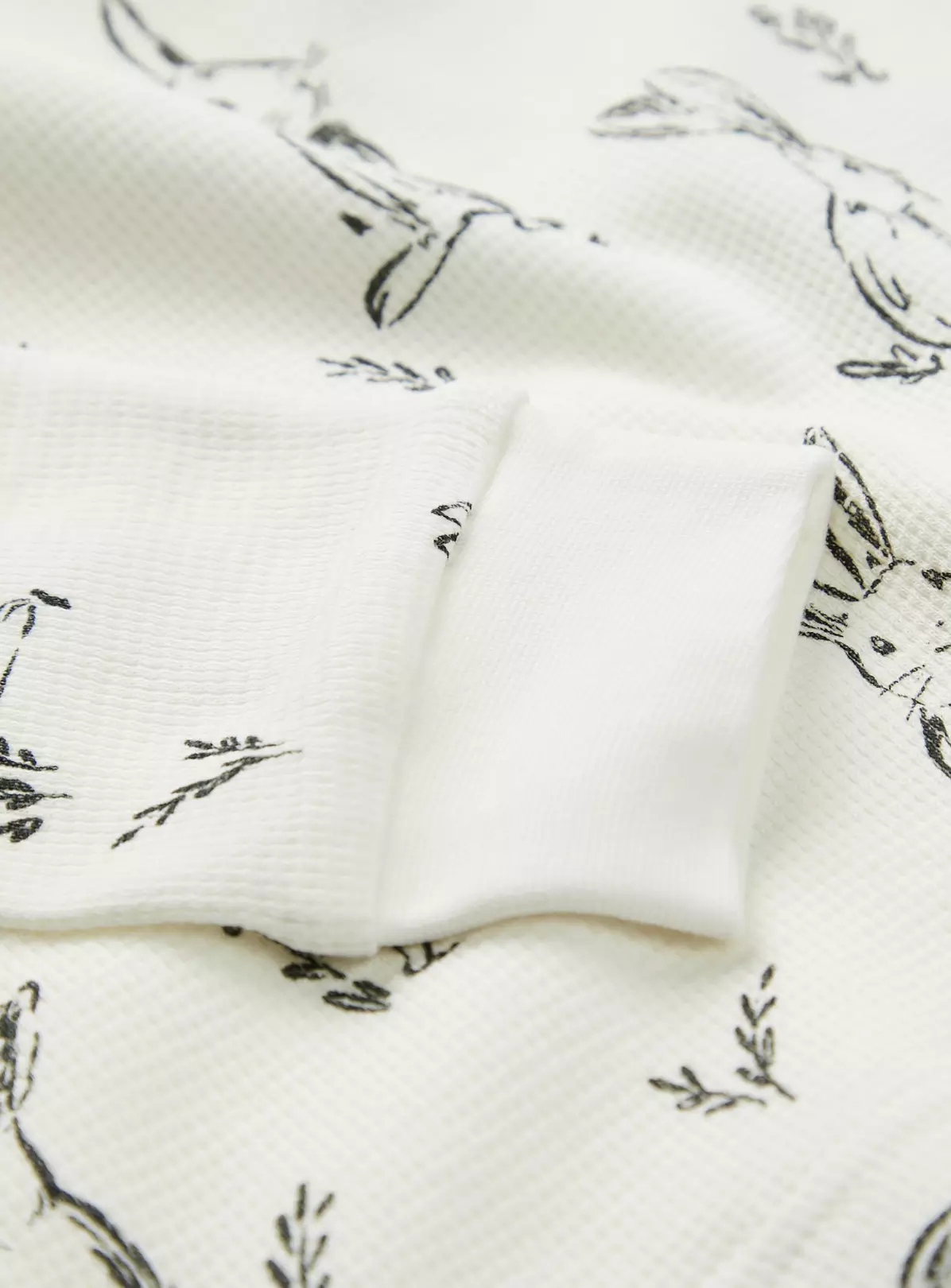 Cream Rabbit Print Pyjamas 1.5-2 Years 3 Cream Rabbit Print Pyjamas 1.5-2 Years