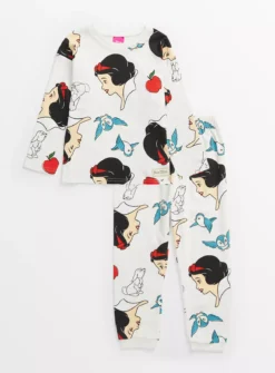 Disney Snow White Graphic Pyjamas 4-5 Years -Hush Puppies Clothing Sale tuc143708920 Cream R Z001A