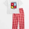 White & Pink Flower Market Pyjamas 6-7 Years