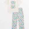 Kids' Mini Me Floral Print Pyjamas 8-9 Years -Hush Puppies Clothing Sale tuc143717033 Multi20Coloured R Z001A