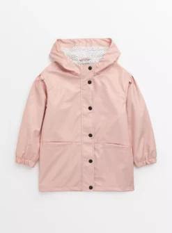 Pink Rubberised Mac Coat 5-6 Years