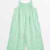 Green Gingham Jumpsuit 1-2 Years -Hush Puppies Clothing Sale tuc143723804 Green R Z001A