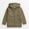 Khaki Zip-Through Hoodie 12 Years -Hush Puppies Clothing Sale tuc143730490 Khaki R Z001A