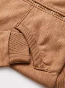 Brown Zip-Through Hoodie 3 Years -Hush Puppies Clothing Sale tuc143730561 Brown R Z002A