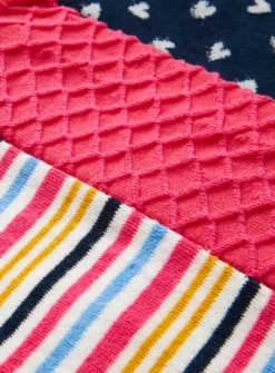 Pink, Navy Heart & Stripe Tights 3 Pack 2-3 Years -Hush Puppies Clothing Sale tuc143733906 Multi20Coloured R Z002A