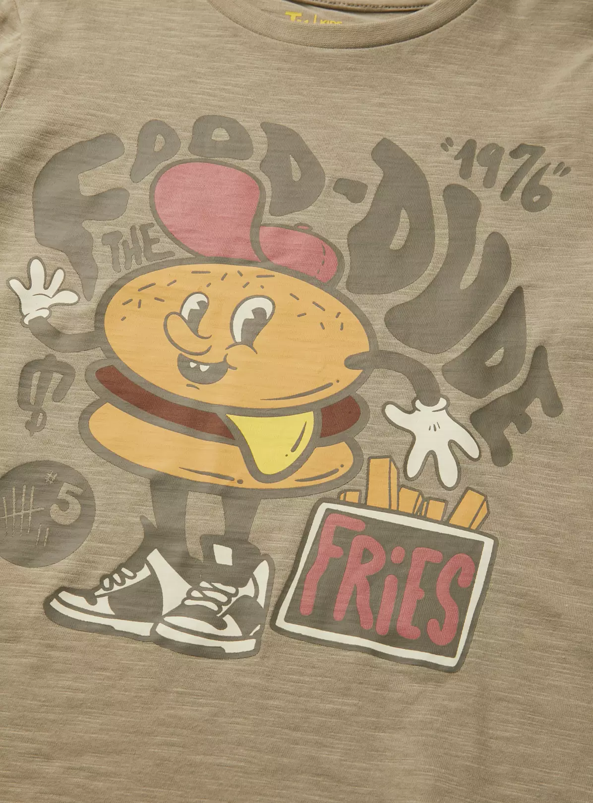 Khaki The Food Dude Print T-Shirt13 Years 3 Khaki The Food Dude Print T-Shirt13 Years