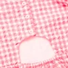 Neon Pink Woven Gingham Dress 12 Years