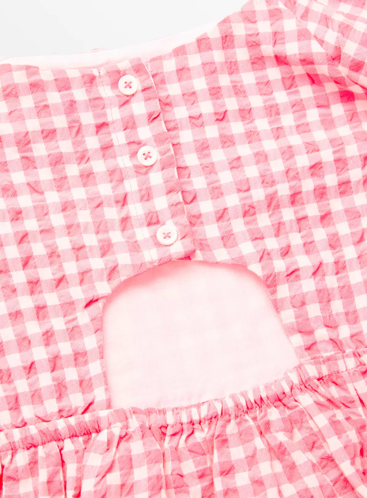 Neon Pink Woven Gingham Dress 12 Years 3 Neon Pink Woven Gingham Dress 12 Years