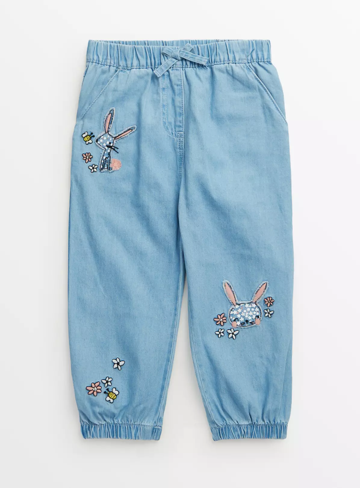 Denim Bunny Appliqué Jogger Jeans 1-2 Years 3 Denim Bunny Appliqué Jogger Jeans 1-2 Years