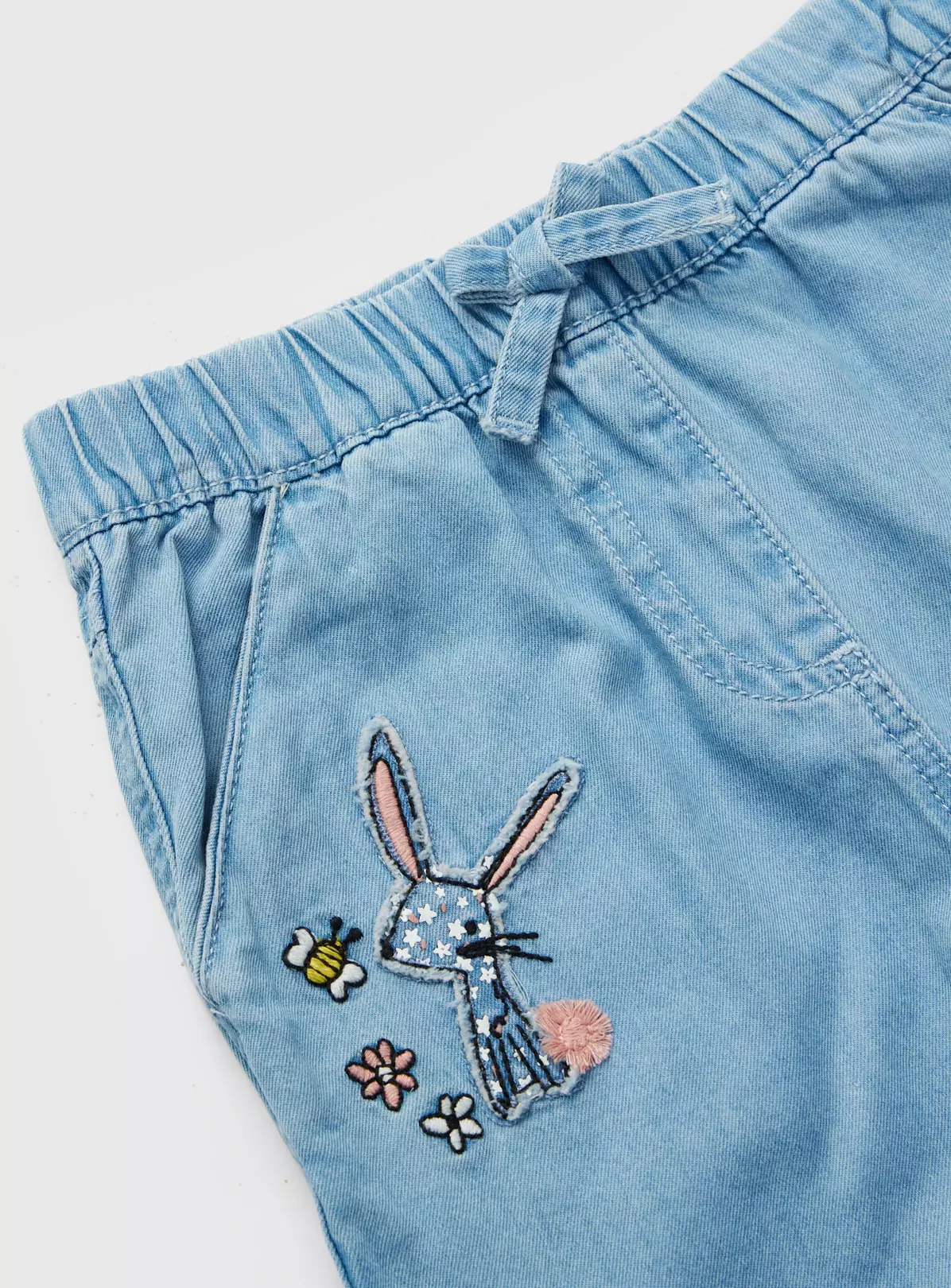 Denim Bunny Appliqué Jogger Jeans 1-2 Years 4 Denim Bunny Appliqué Jogger Jeans 1-2 Years - Image 2