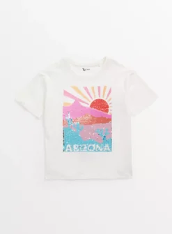 White Sequin Arizona T-Shirt 10 Years