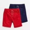 Red & Navy Twill Shorts 2 Pack8 Years -Hush Puppies Clothing Sale tuc143778080 Multi20Coloured R Z001A 4