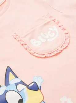 Bluey Character Print Pink T-Shirt 1-2 Years -Hush Puppies Clothing Sale tuc143792754 Pink R Z002A