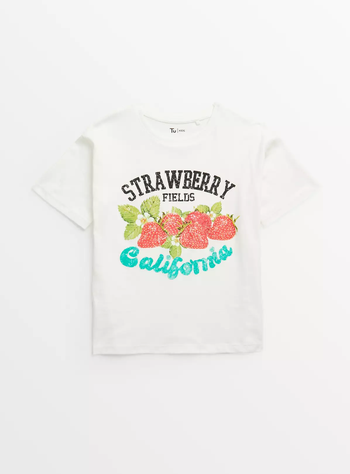 White Strawberry Fields Print T-Shirt 10 Years 4 White Strawberry Fields Print T-Shirt 10 Years - Image 2