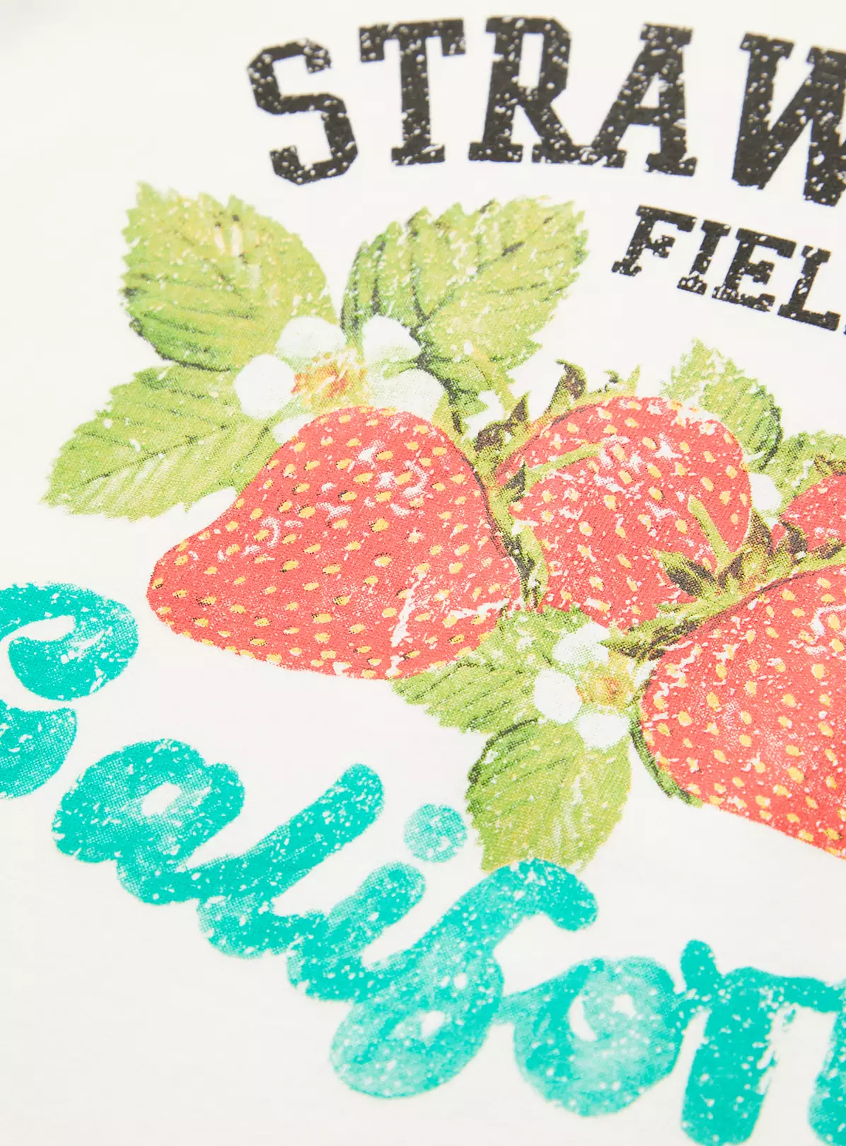 White Strawberry Fields Print T-Shirt 10 Years 3 White Strawberry Fields Print T-Shirt 10 Years