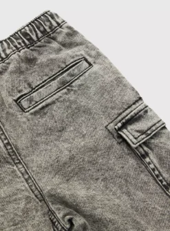 Grey Wash Denim Cargo Shorts 9 Years -Hush Puppies Clothing Sale tuc143797192 Grey R Z002A 4
