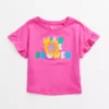 Wild Flower Pink Ruffle Sleeve T-Shirt 1-2 Years