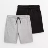 Grey & Black Ottoman Shorts 2 Pack 10 Years