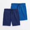 Blue & Navy Ottoman Shorts 2 Pack 14 Years -Hush Puppies Clothing Sale tuc143806183 Multi20Coloured R Z001A
