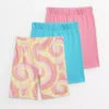 Tie Dye & Plain Cycling Shorts 3 Pack 11 Years -Hush Puppies Clothing Sale tuc143811978 Multi20Coloured R Z001A 2