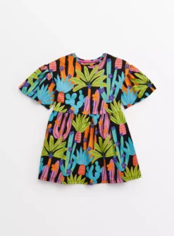 Palm Print Jersey Dress 7 Years -Hush Puppies Clothing Sale tuc143813906 Multi20Coloured R Z001A 3
