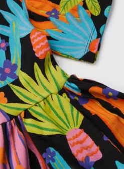Palm Print Jersey Dress 6 Years