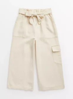 Cream Wide Leg Trousers 8 Years -Hush Puppies Clothing Sale tuc143814546 Cream R Z001A 4