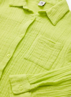 Lime Green Woven Shirt & Shorts Set 11 Years