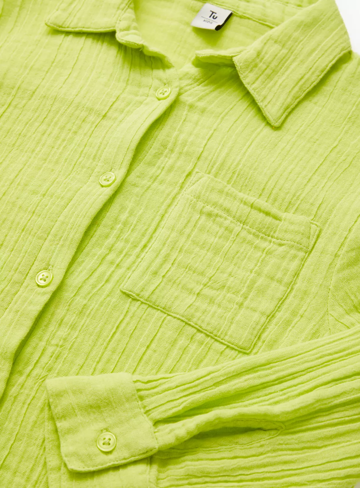 Lime Green Woven Shirt & Shorts Set 6 Years 3 Lime Green Woven Shirt & Shorts Set 6 Years