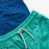 Turquoise & Blue Herringbone Shorts 2 Pack 1-2 Years -Hush Puppies Clothing Sale tuc143815637 Blue R Z002A