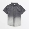 Grey Ombre Short Sleeve Shirt6 Years -Hush Puppies Clothing Sale tuc143833552 Grey R Z001A 3