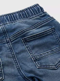 Blue Mid Denim Loopback Shorts 9 Years