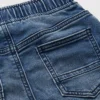 Blue Mid Denim Loopback Shorts 6 Years
