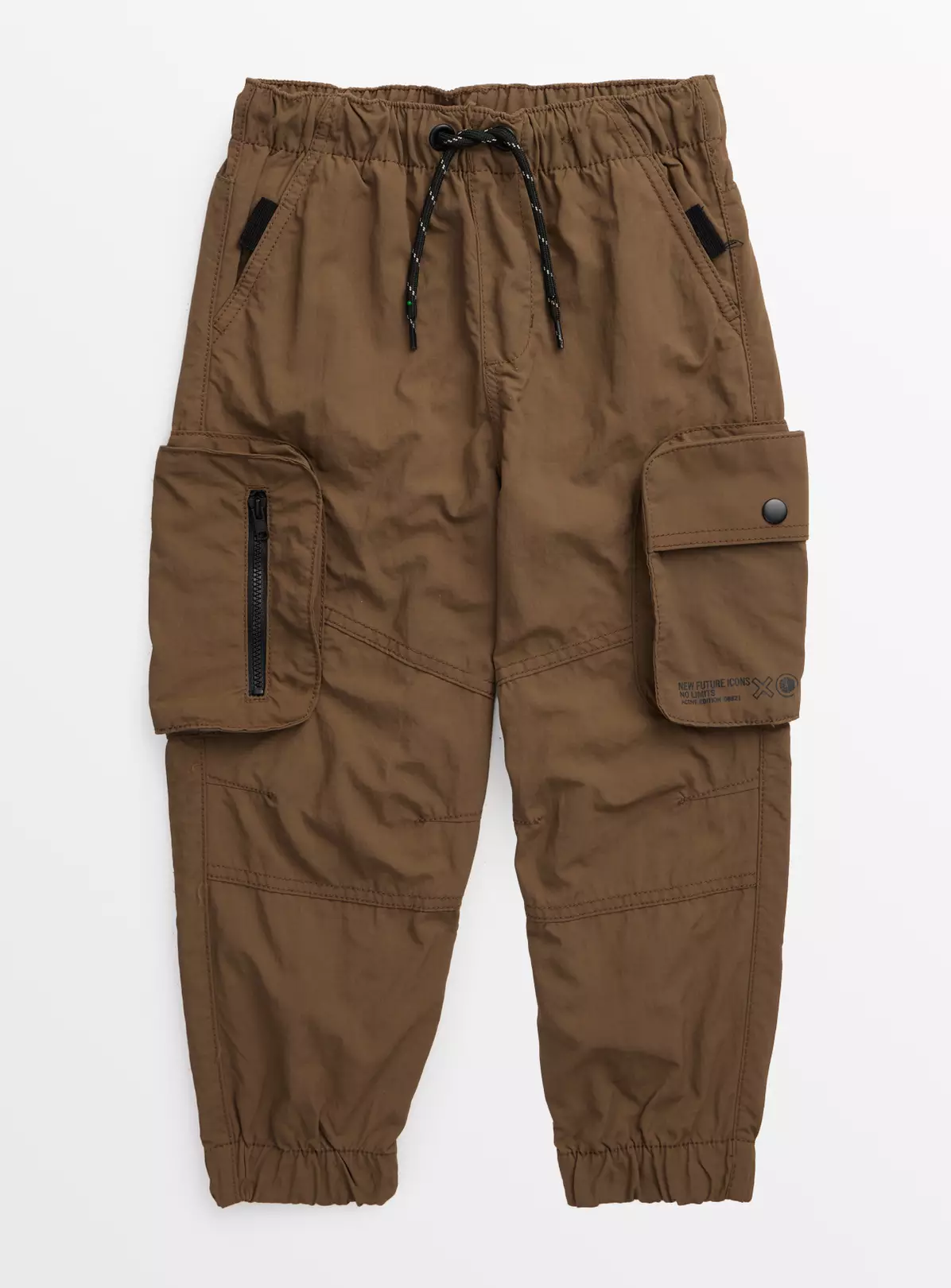Brown Woven Cargo Trousers 10 Years 4 Brown Woven Cargo Trousers 10 Years - Image 2