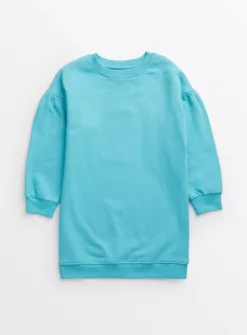 Turquoise Sweatshirt Dress 11 Years
