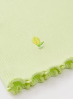 Yellow Embroidered Lemon T-Shirt 9 Years