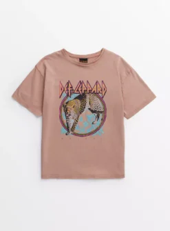 Def Leppard Pink Graphic T-Shirt 14 Years -Hush Puppies Clothing Sale tuc143864877 Multi20Coloured R Z001A 1
